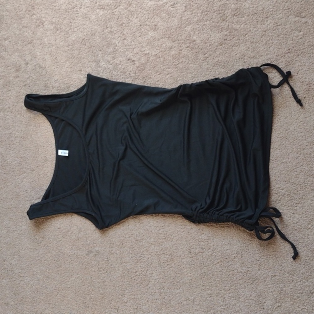 Black Drawstring Dress Tanktop